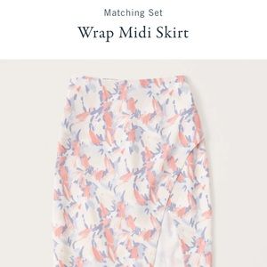 Abercrombie & Fitch wrap midi skirt
